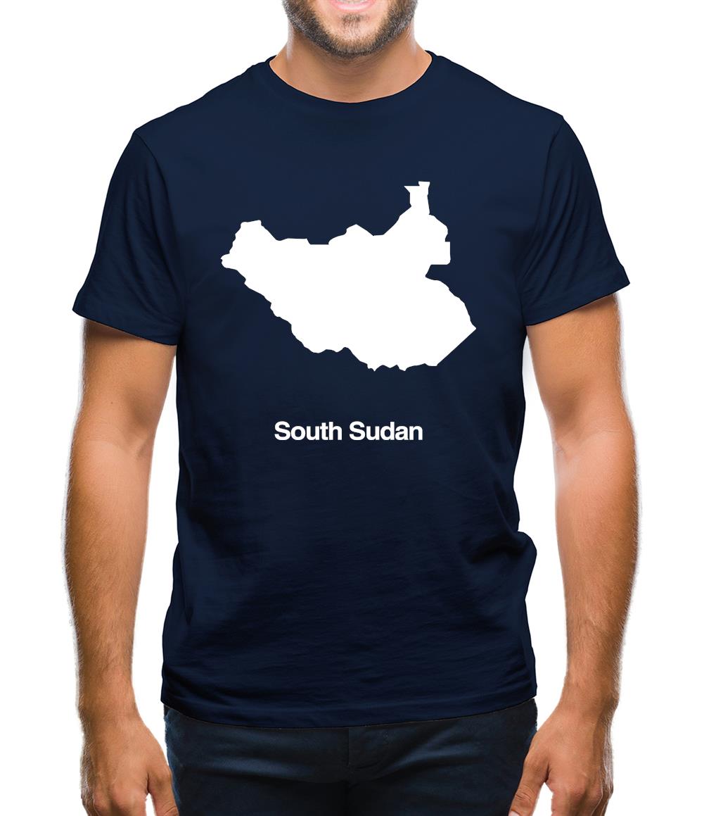 South Sudan Silhouette Mens T-Shirt South Sudan Silhouette Mens T-Shirt