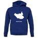 South Sudan Silhouette unisex hoodie South Sudan Silhouette unisex hoodie