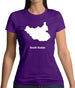 South Sudan Silhouette Womens T-Shirt South Sudan Silhouette Womens T-Shirt