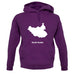 South Sudan Silhouette unisex hoodie South Sudan Silhouette unisex hoodie