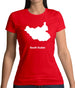 South Sudan Silhouette Womens T-Shirt South Sudan Silhouette Womens T-Shirt
