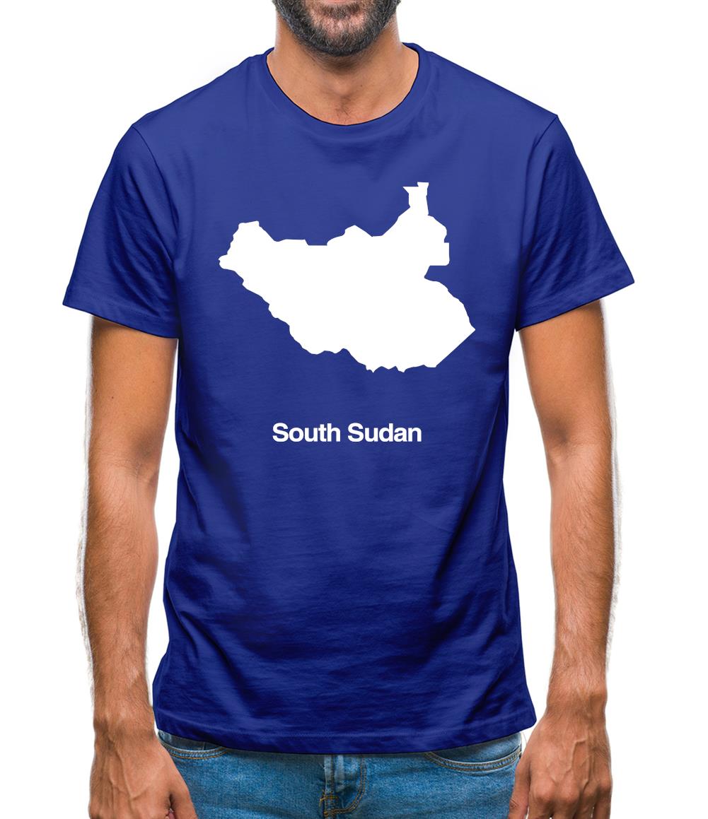 South Sudan Silhouette Mens T-Shirt South Sudan Silhouette Mens T-Shirt