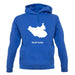South Sudan Silhouette unisex hoodie South Sudan Silhouette unisex hoodie