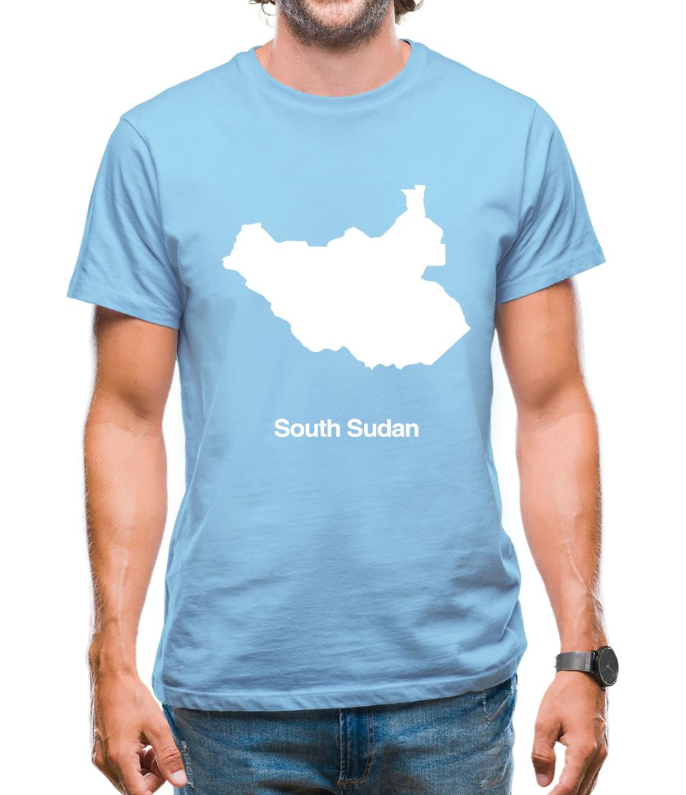 South Sudan Silhouette Mens T-Shirt South Sudan Silhouette Mens T-Shirt
