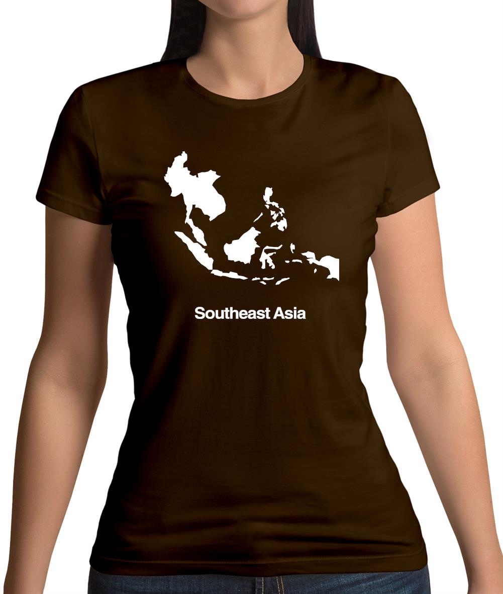 Southeast Asia Silhouette Womens T-Shirt Southeast Asia Silhouette Womens T-Shirt