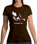 Southeast Asia Silhouette Womens T-Shirt Southeast Asia Silhouette Womens T-Shirt