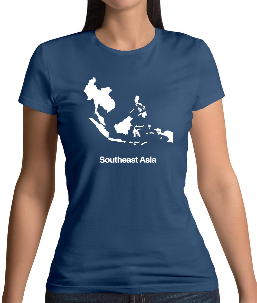 Southeast Asia Silhouette Womens T-Shirt Southeast Asia Silhouette Womens T-Shirt