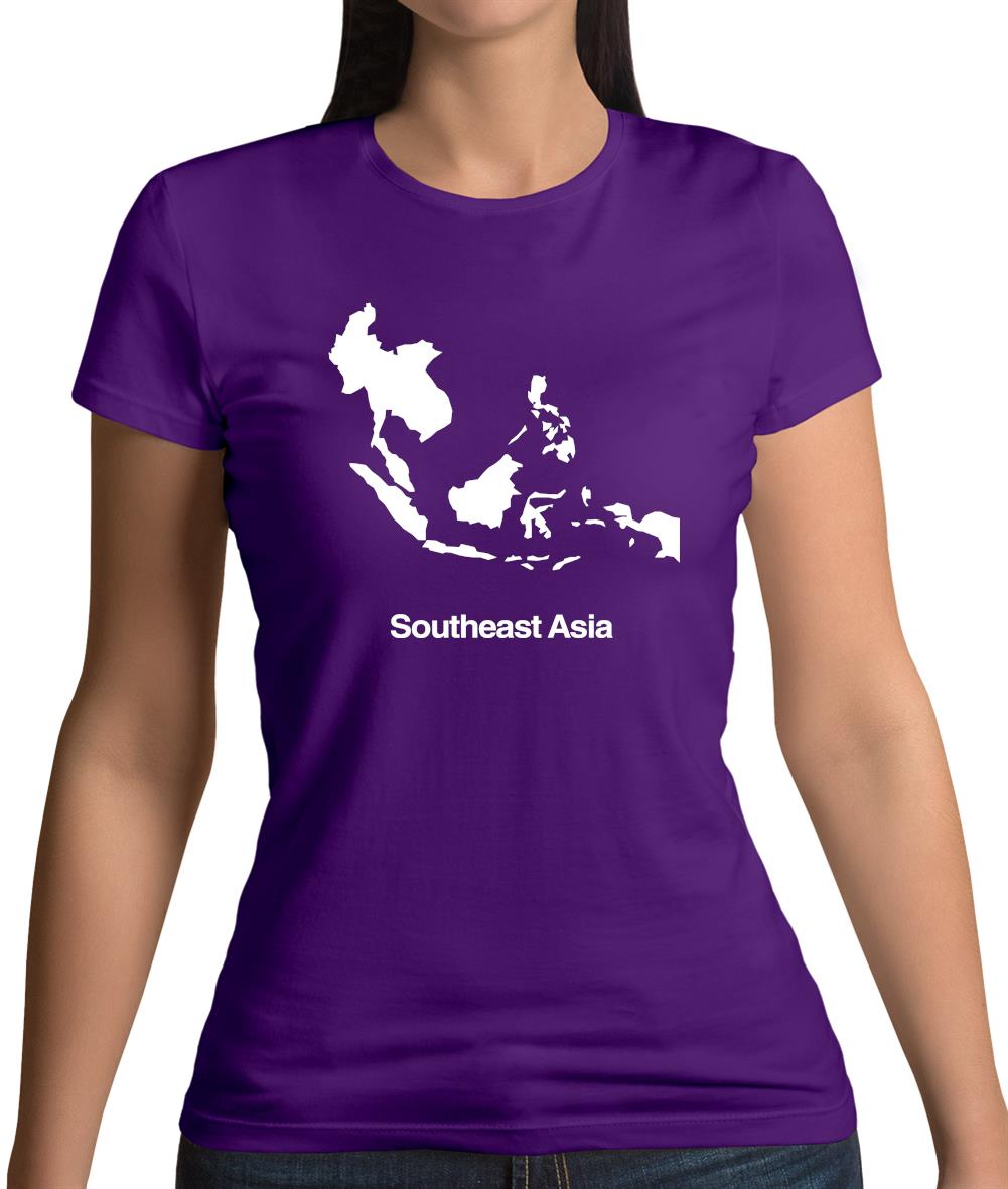 Southeast Asia Silhouette Womens T-Shirt Southeast Asia Silhouette Womens T-Shirt