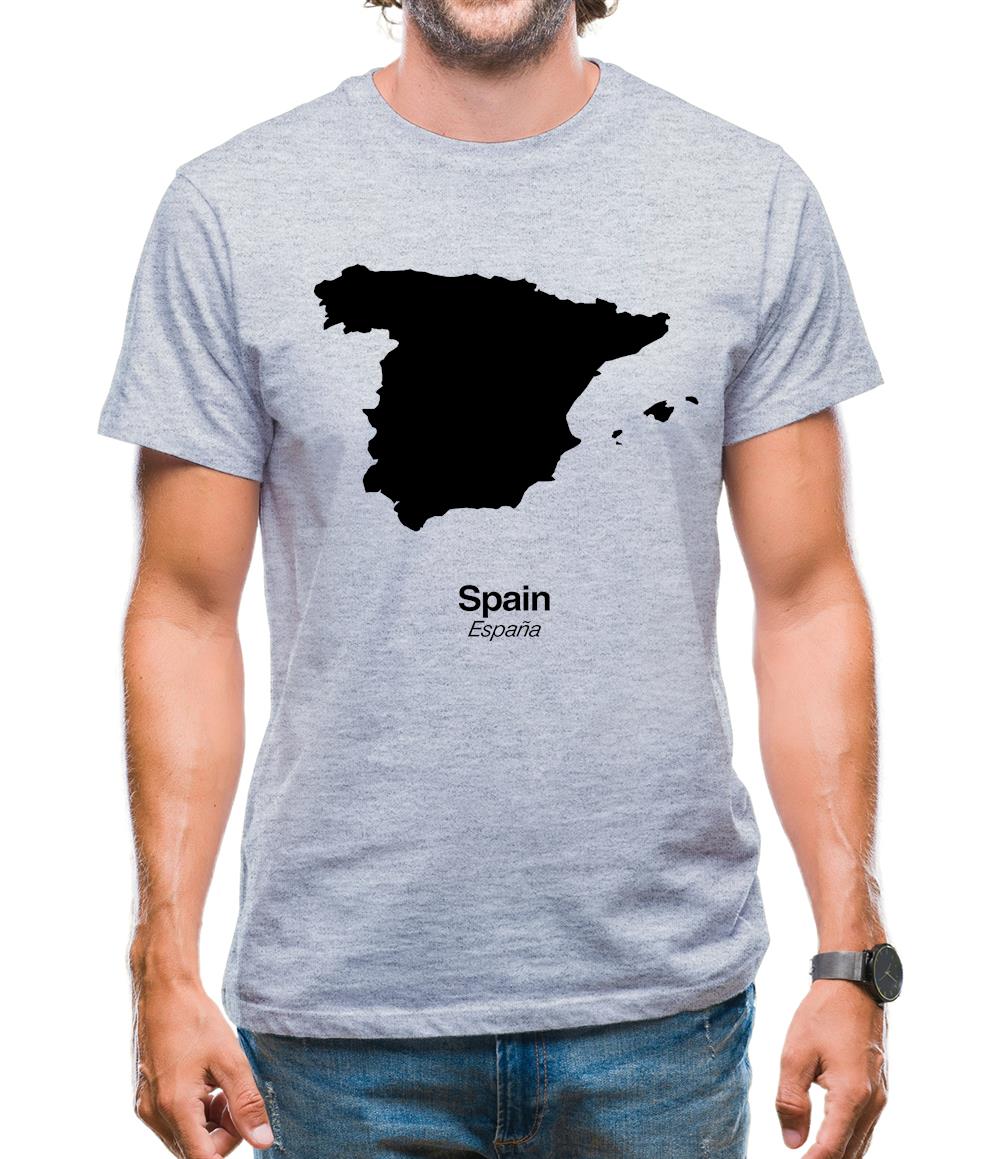 Spain Silhouette Mens T-Shirt Spain Silhouette Mens T-Shirt