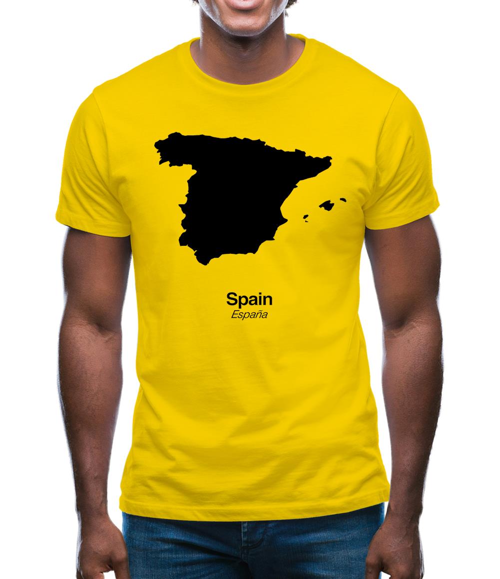 Spain Silhouette Mens T-Shirt Spain Silhouette Mens T-Shirt