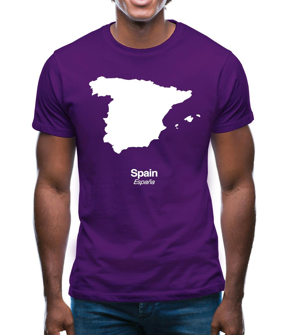 Spain Silhouette Mens T-Shirt Spain Silhouette Mens T-Shirt