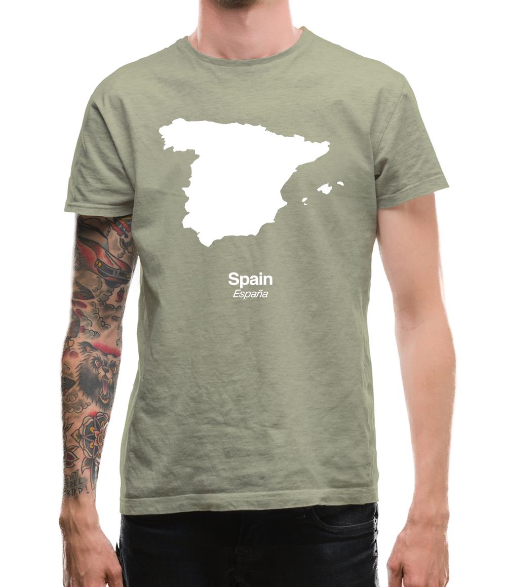 Spain Silhouette Mens T-Shirt Spain Silhouette Mens T-Shirt