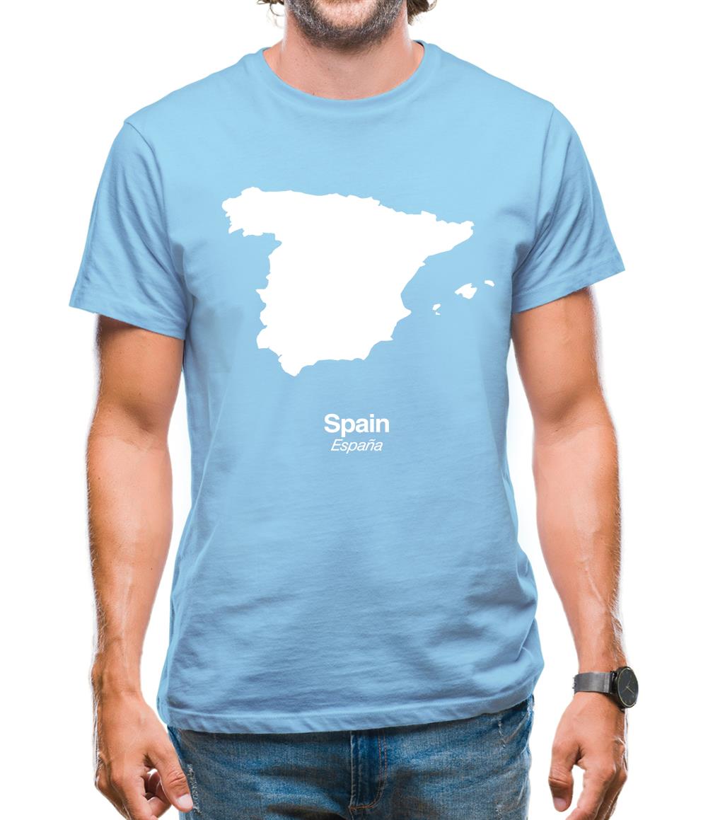 Spain Silhouette Mens T-Shirt Spain Silhouette Mens T-Shirt