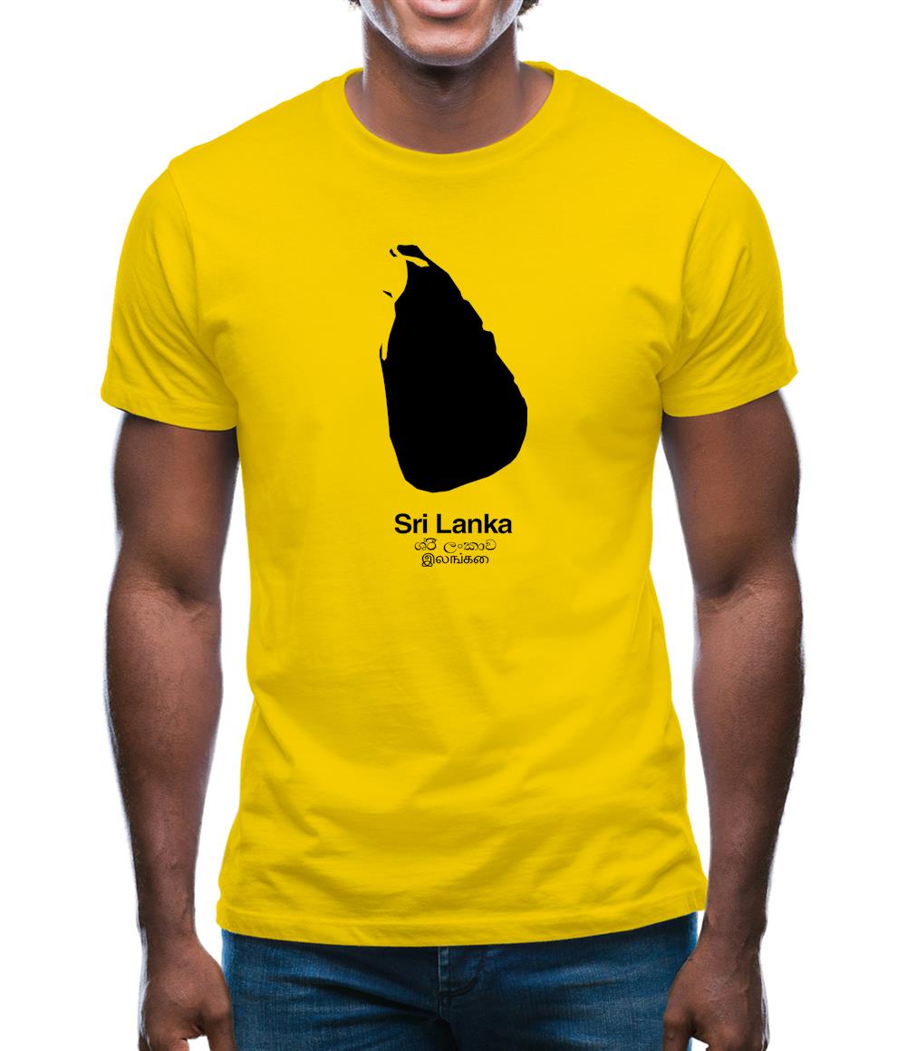 Sri Lanka Silhouette Mens T-Shirt Sri Lanka Silhouette Mens T-Shirt