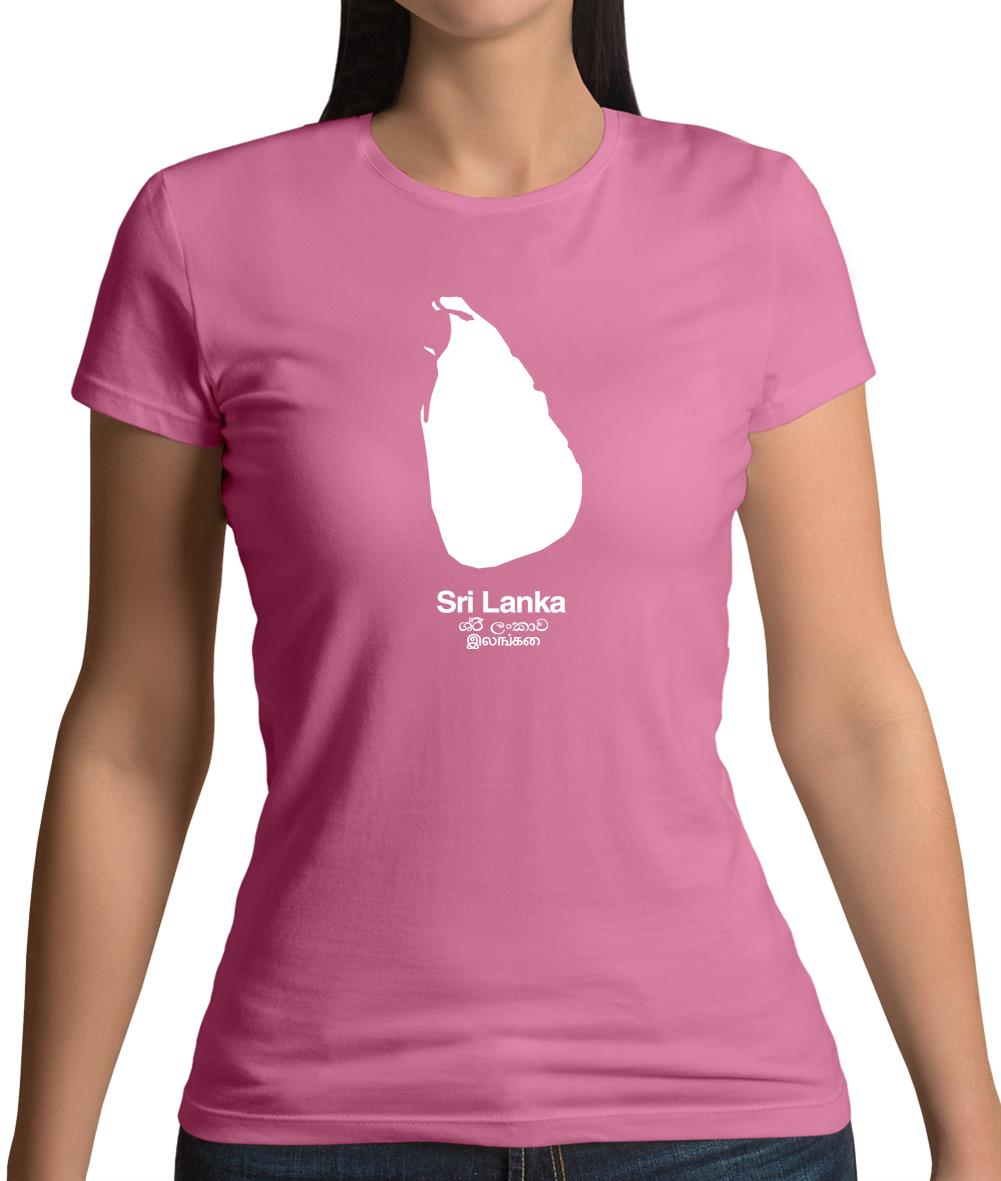 Sri Lanka Silhouette Womens T-Shirt Sri Lanka Silhouette Womens T-Shirt