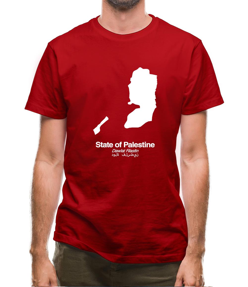 State Of Palestine Silhouette Mens T-Shirt State Of Palestine Silhouette Mens T-Shirt