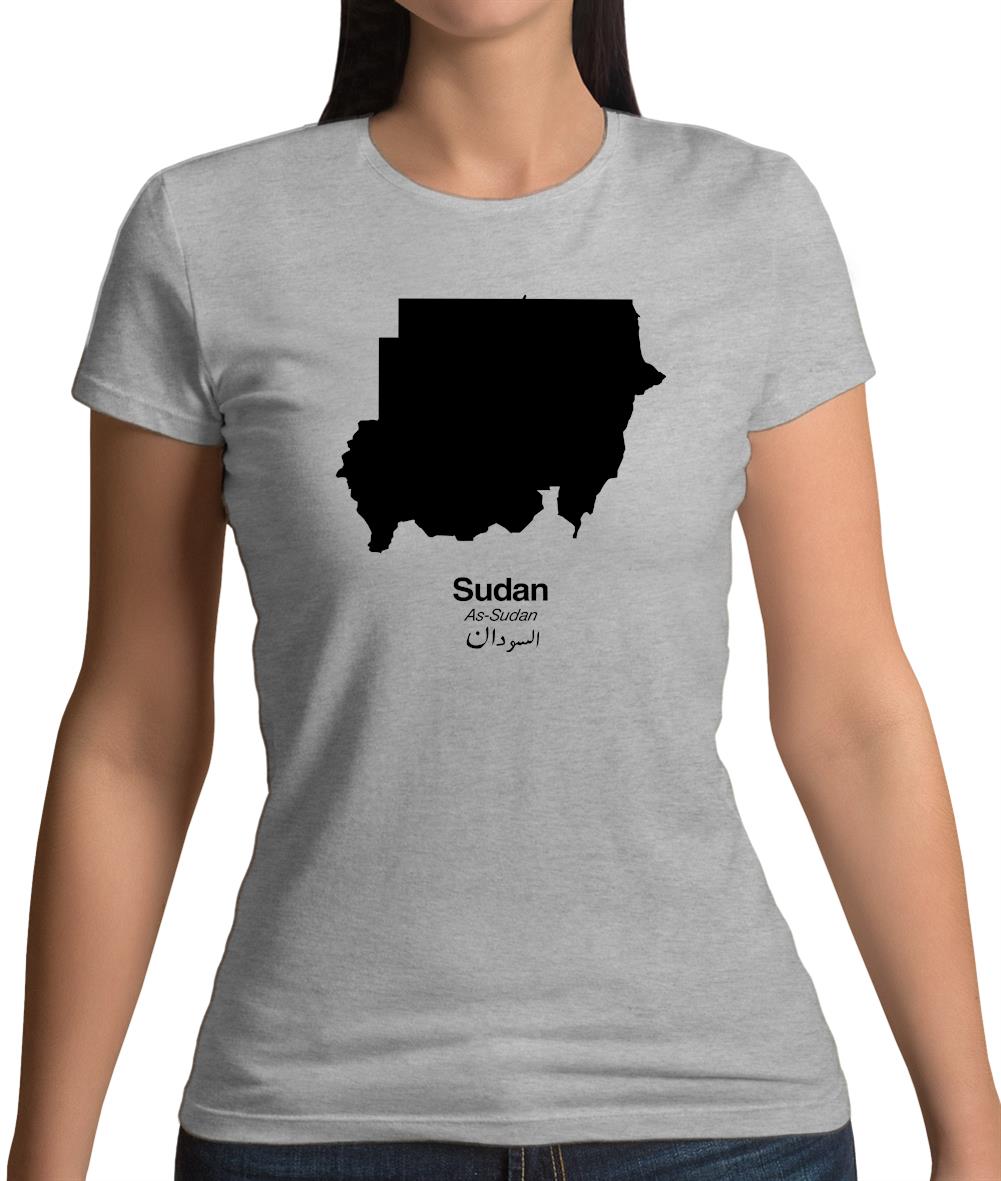 Sudan Silhouette Womens T-Shirt Sudan Silhouette Womens T-Shirt
