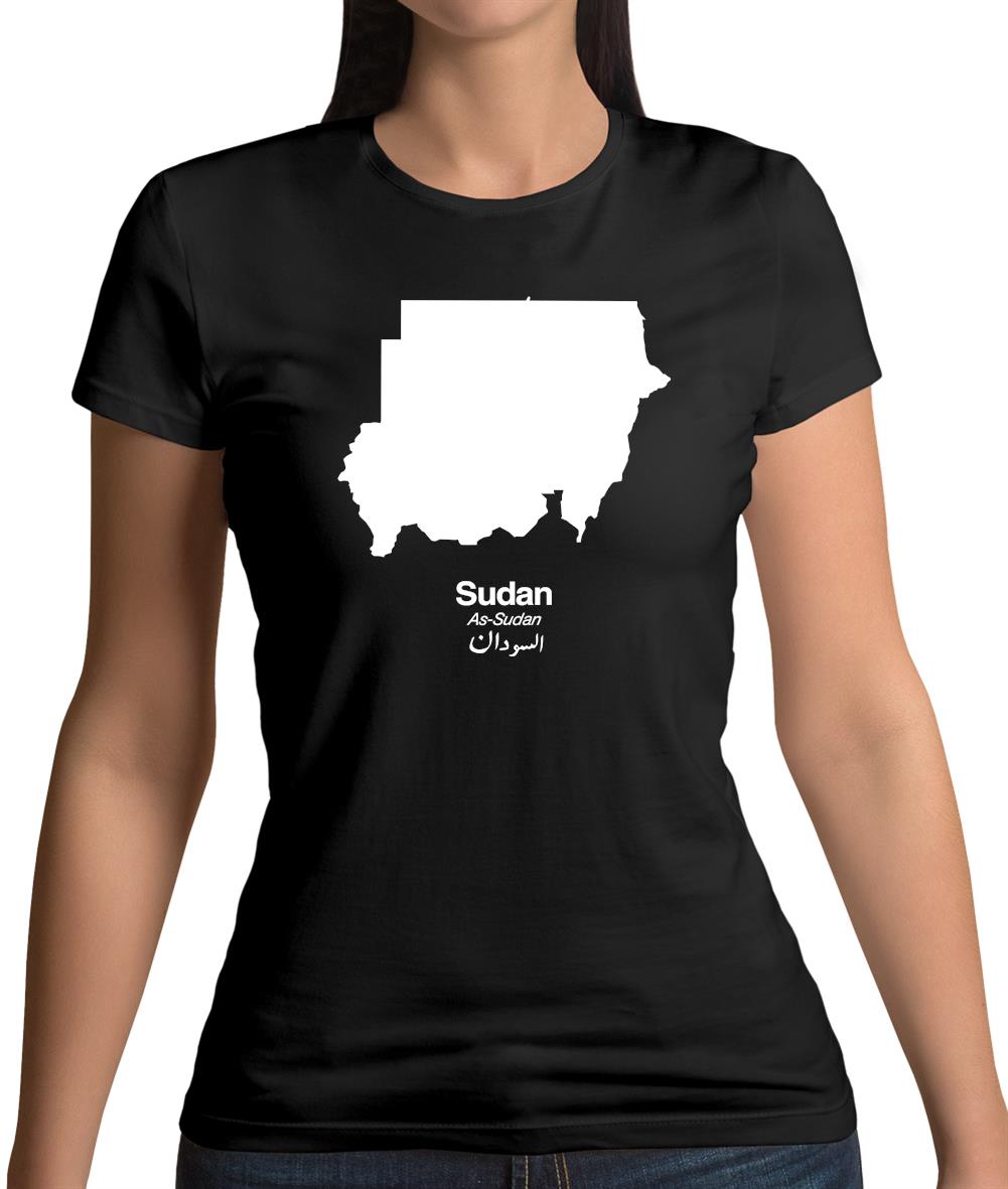 Sudan Silhouette Womens T-Shirt Sudan Silhouette Womens T-Shirt