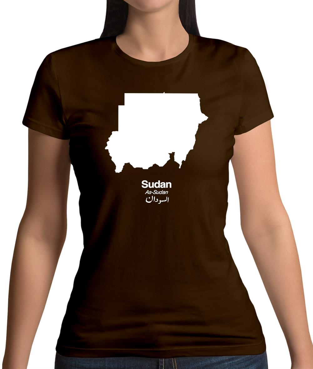 Sudan Silhouette Womens T-Shirt Sudan Silhouette Womens T-Shirt