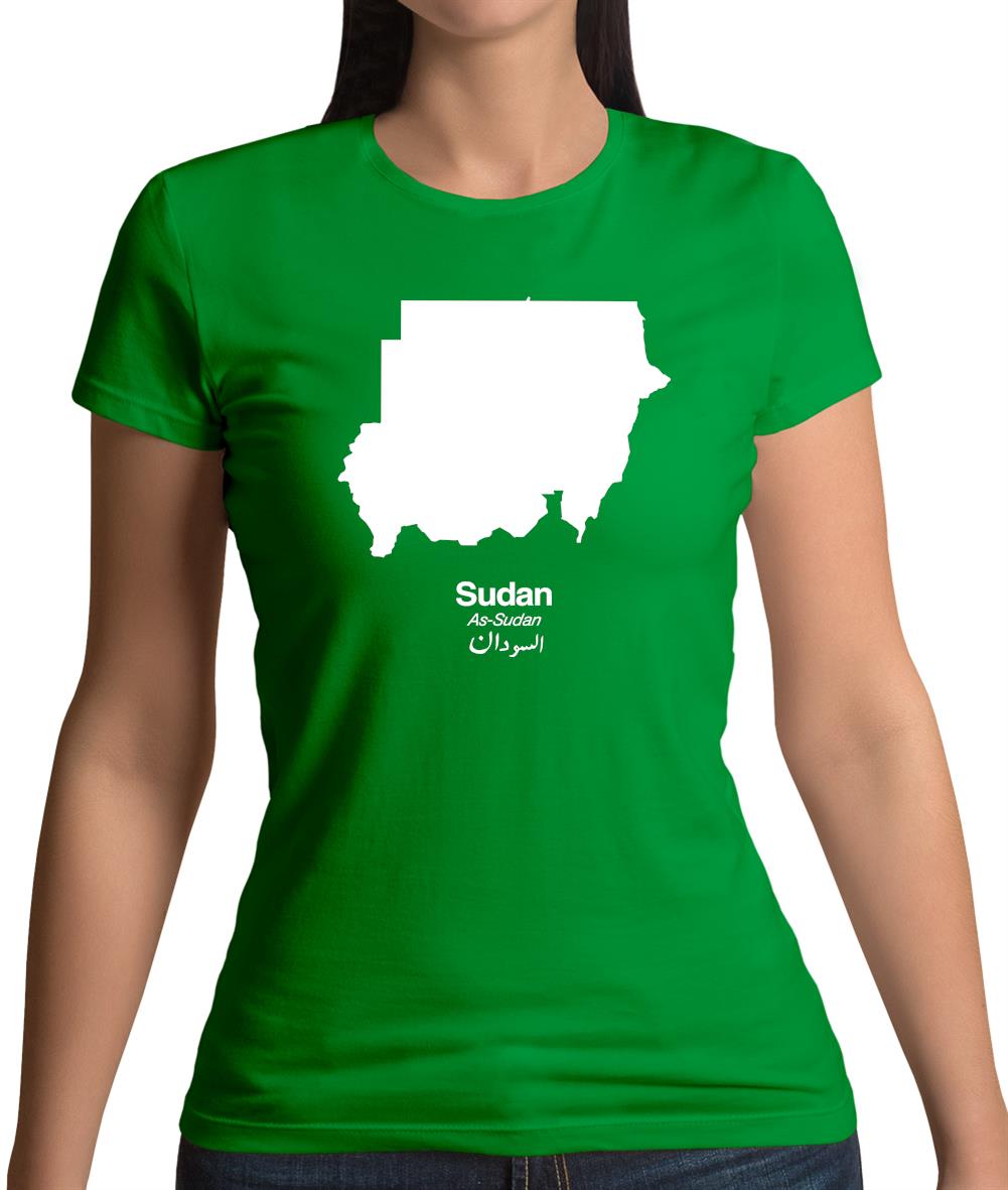 Sudan Silhouette Womens T-Shirt Sudan Silhouette Womens T-Shirt