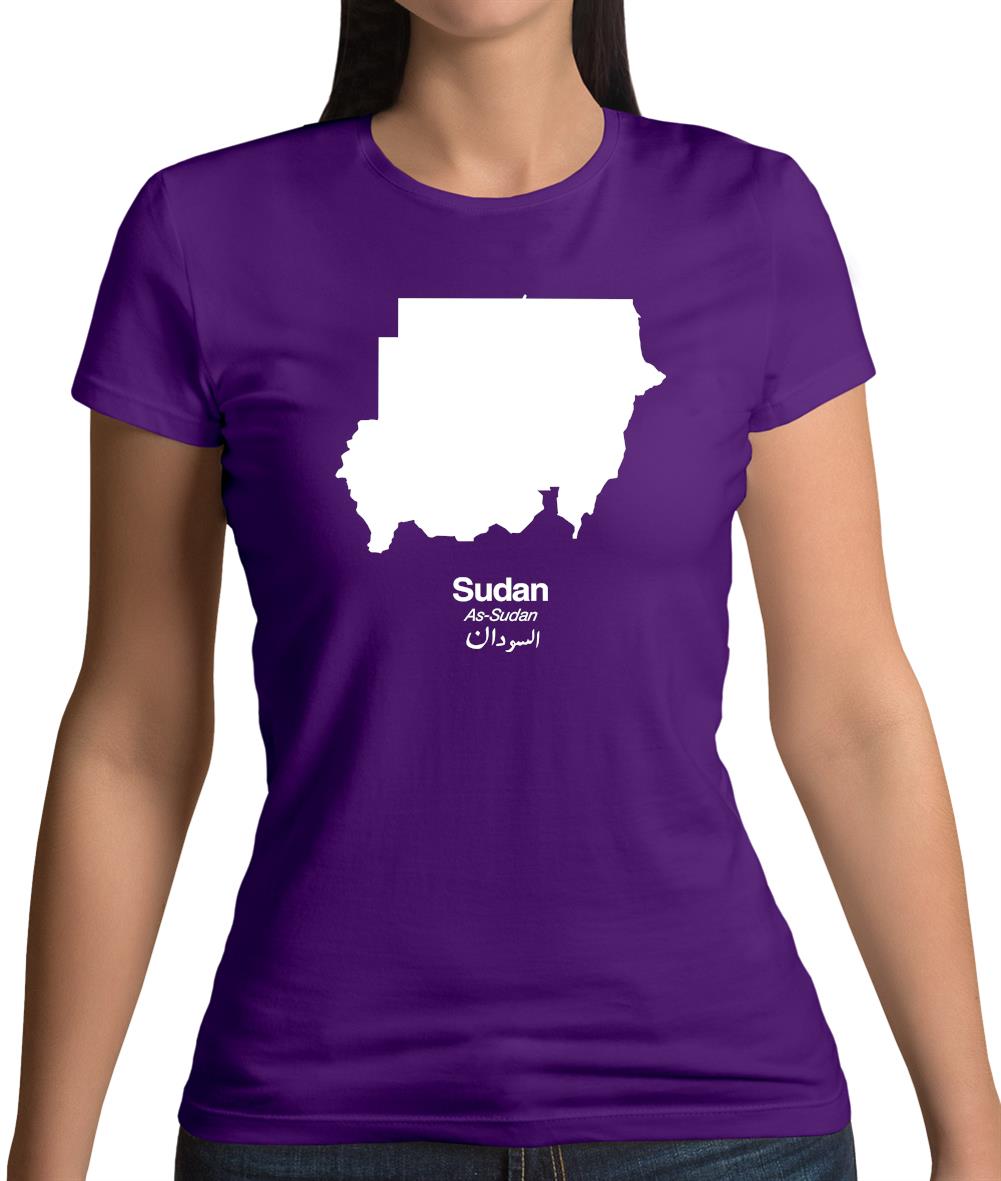 Sudan Silhouette Womens T-Shirt Sudan Silhouette Womens T-Shirt
