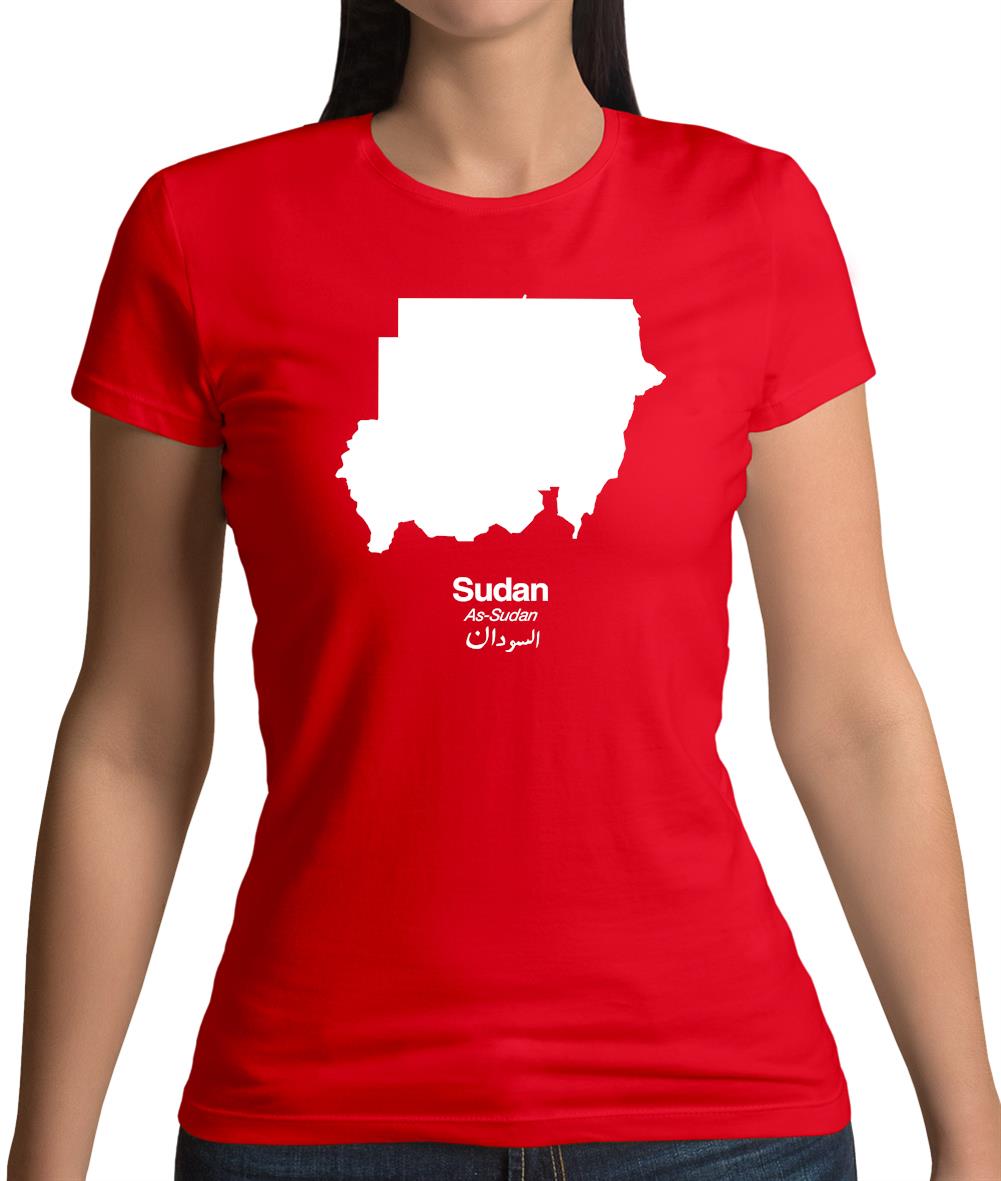 Sudan Silhouette Womens T-Shirt Sudan Silhouette Womens T-Shirt