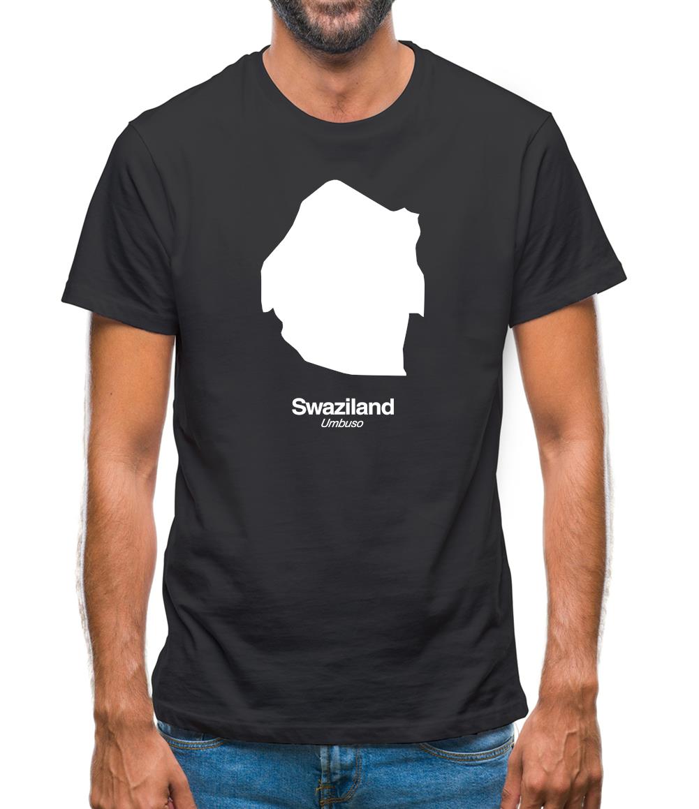 Swaziland Silhouette Mens T-Shirt Swaziland Silhouette Mens T-Shirt