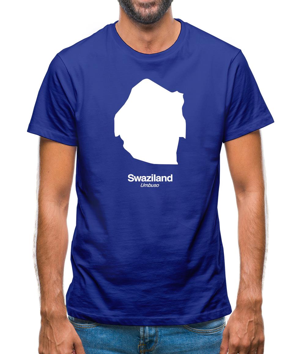 Swaziland Silhouette Mens T-Shirt Swaziland Silhouette Mens T-Shirt