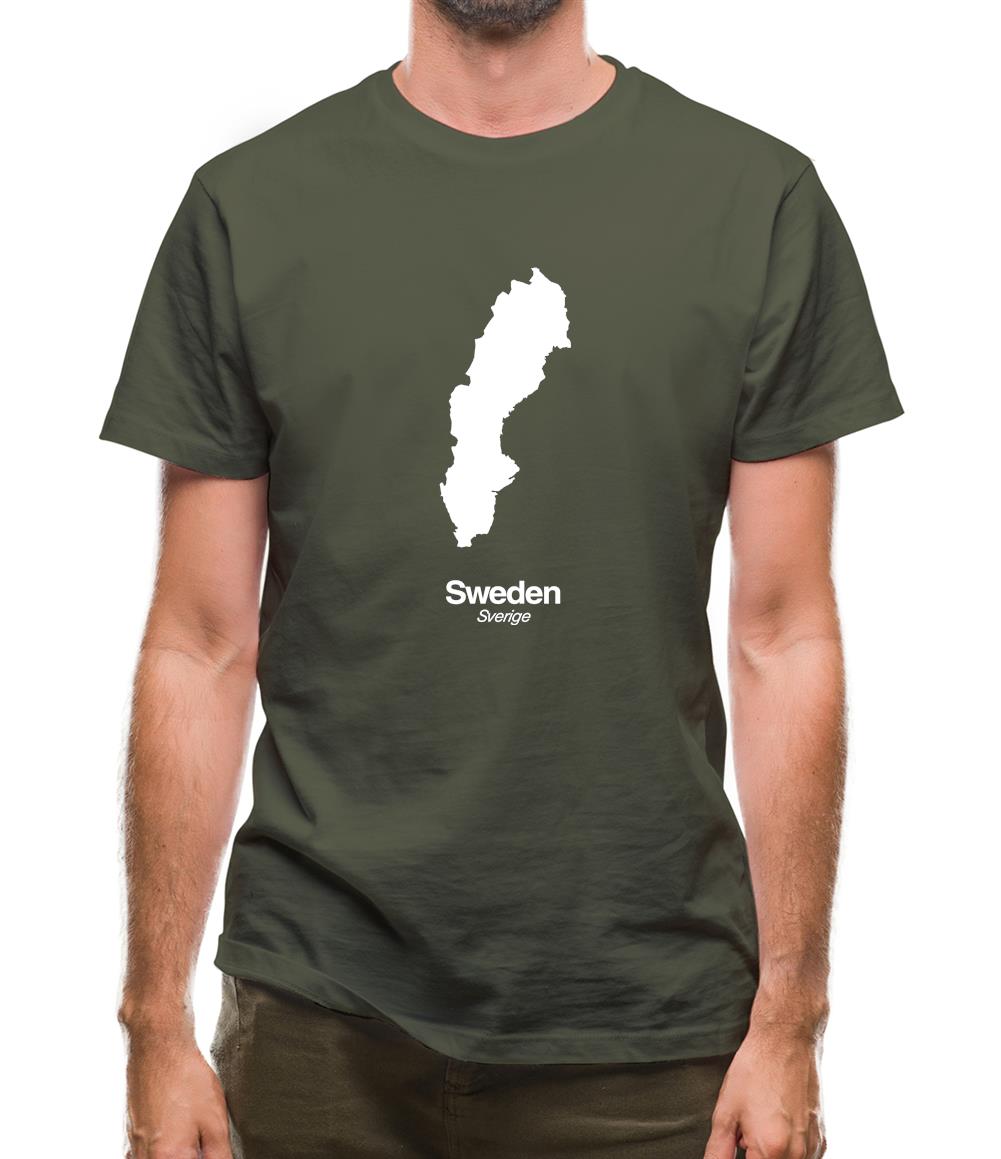 Sweden Silhouette Mens T-Shirt Sweden Silhouette Mens T-Shirt