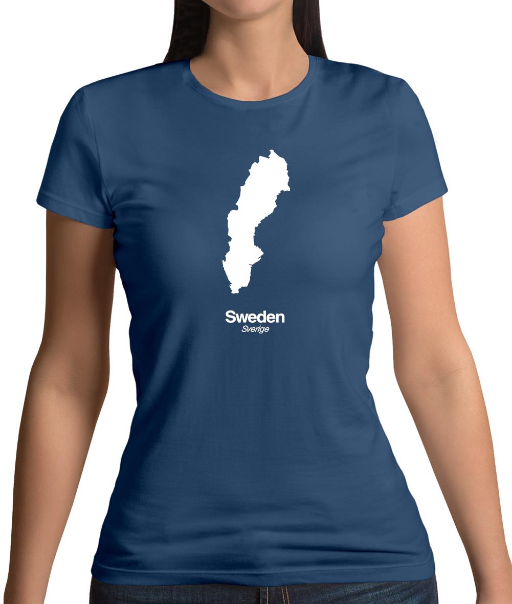 Sweden Silhouette Womens T-Shirt Sweden Silhouette Womens T-Shirt