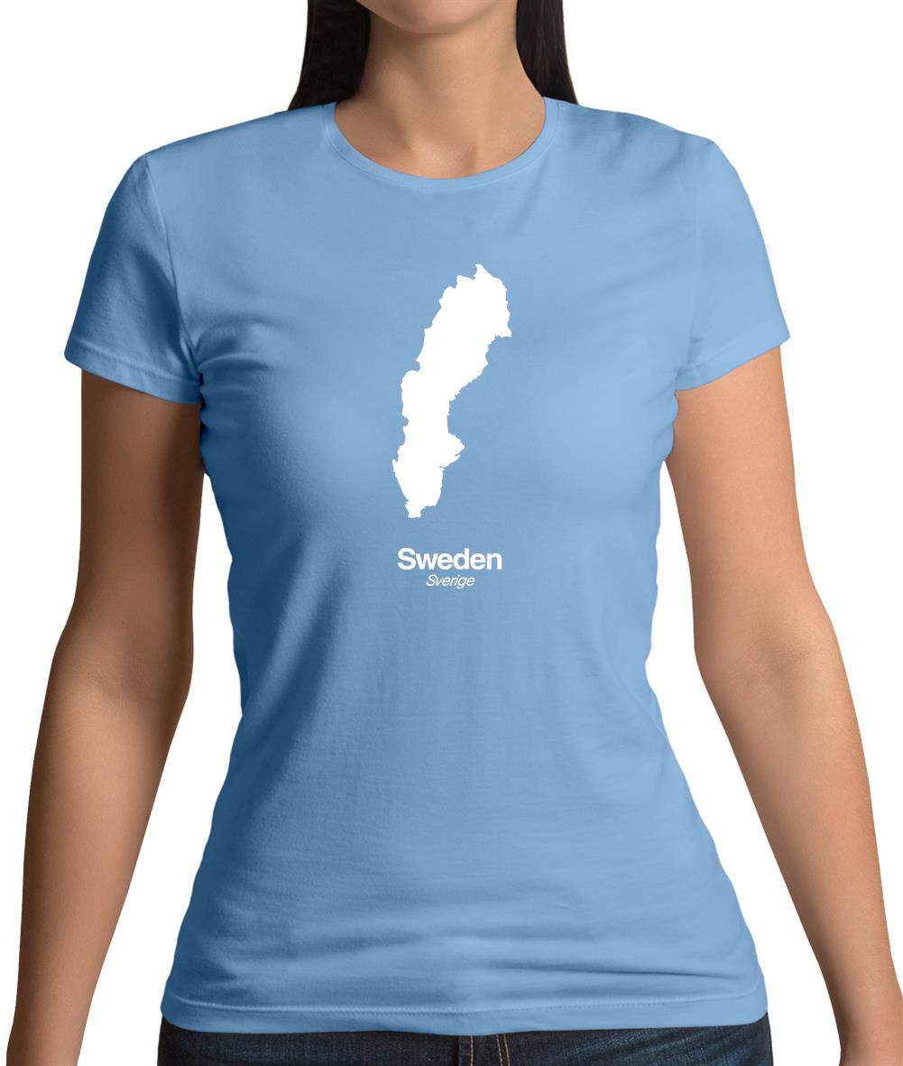 Sweden Silhouette Womens T-Shirt Sweden Silhouette Womens T-Shirt