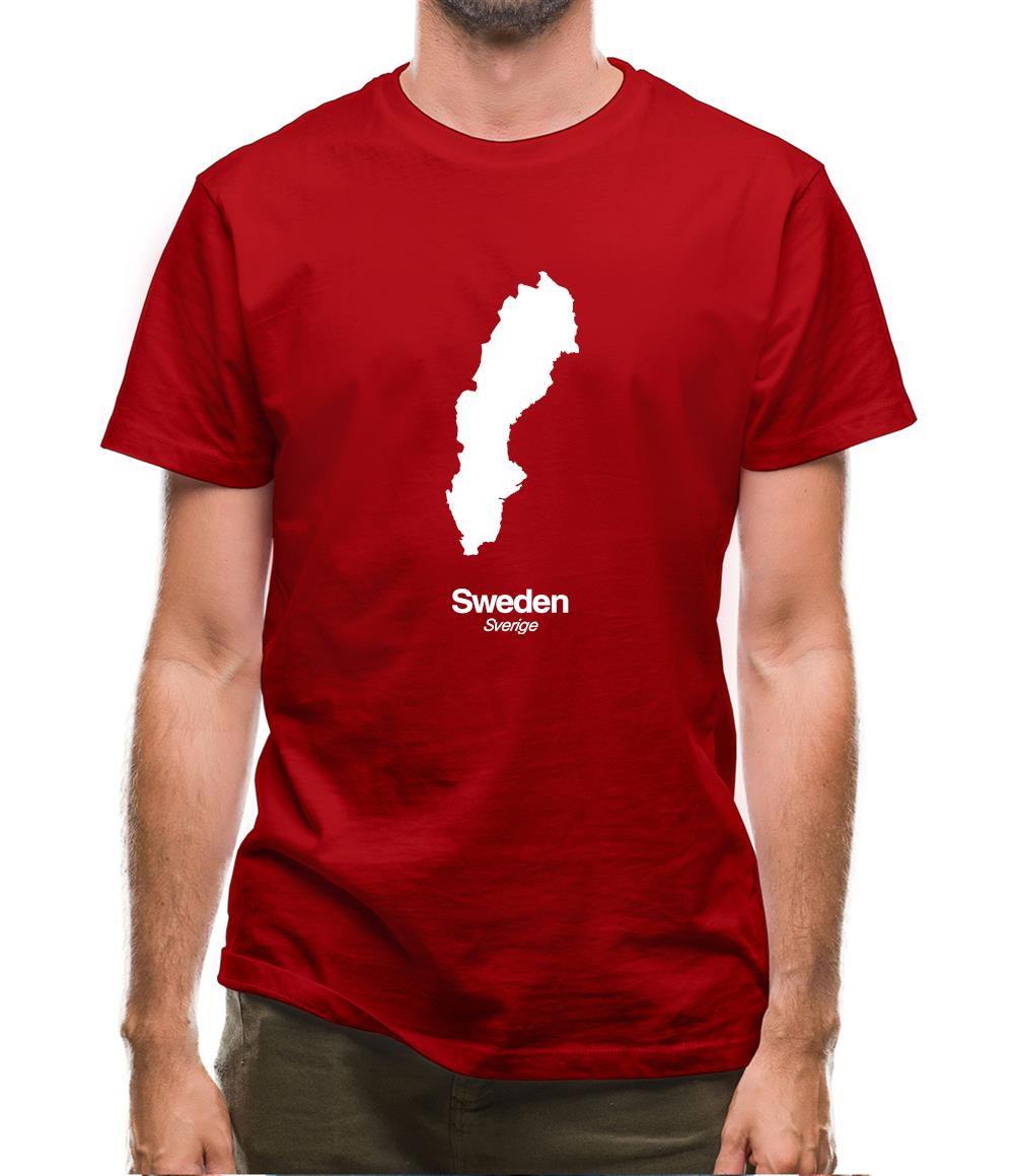 Sweden Silhouette Mens T-Shirt Sweden Silhouette Mens T-Shirt