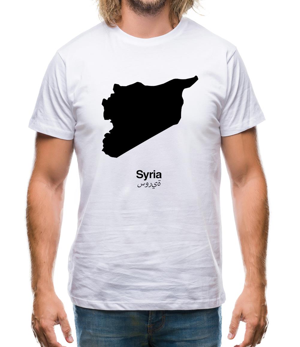 Syria Silhouette Mens T-Shirt Syria Silhouette Mens T-Shirt