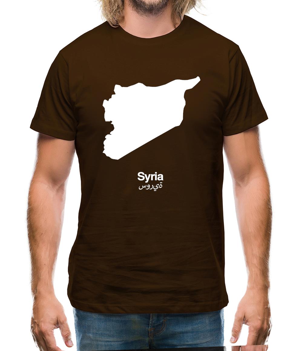 Syria Silhouette Mens T-Shirt Syria Silhouette Mens T-Shirt