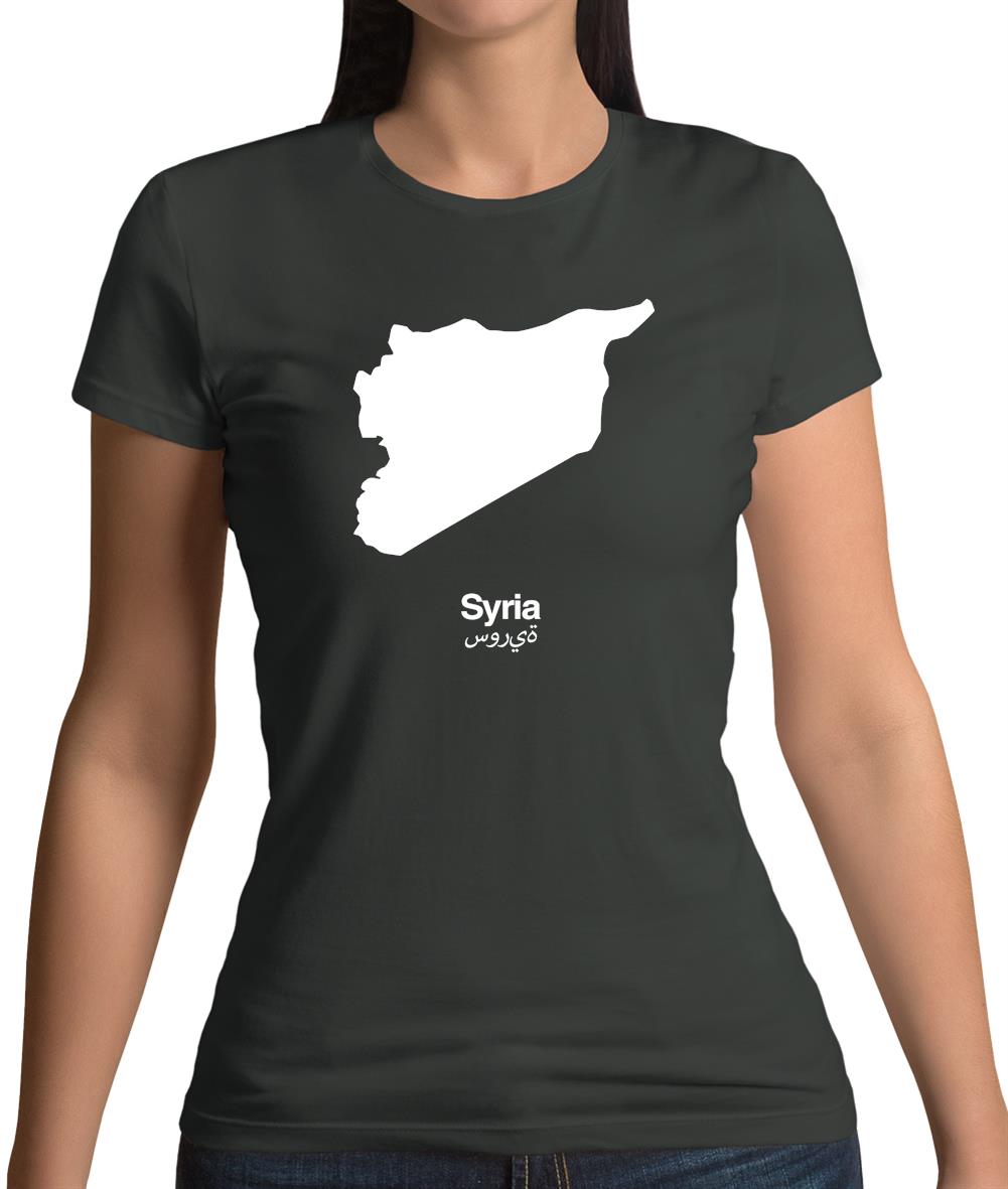Syria Silhouette Womens T-Shirt Syria Silhouette Womens T-Shirt