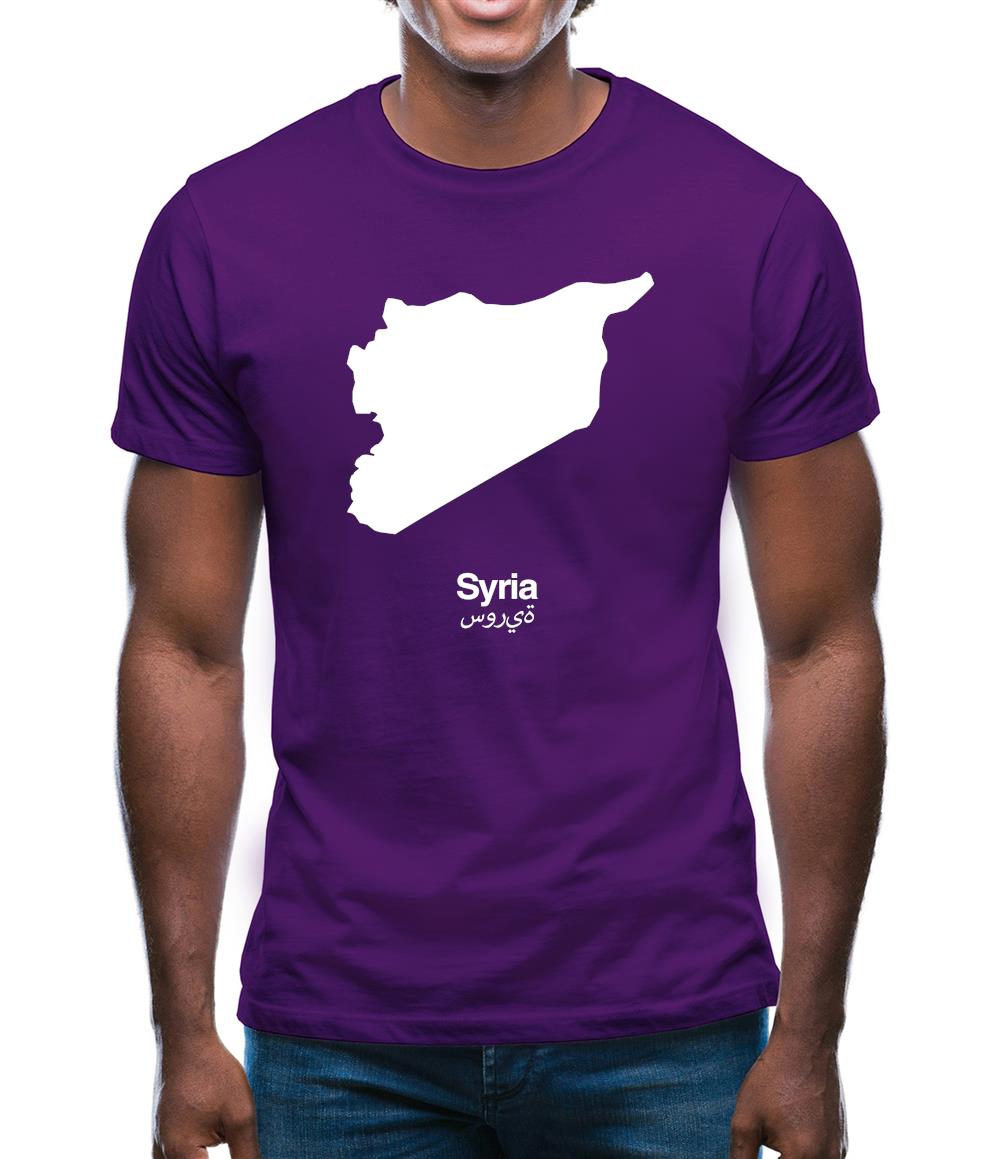 Syria Silhouette Mens T-Shirt Syria Silhouette Mens T-Shirt