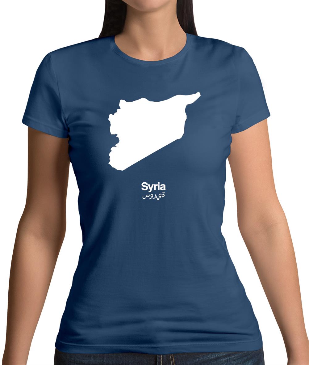Syria Silhouette Womens T-Shirt Syria Silhouette Womens T-Shirt