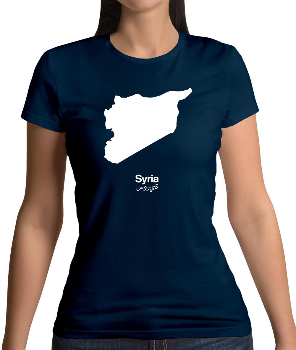 Syria Silhouette Womens T-Shirt Syria Silhouette Womens T-Shirt