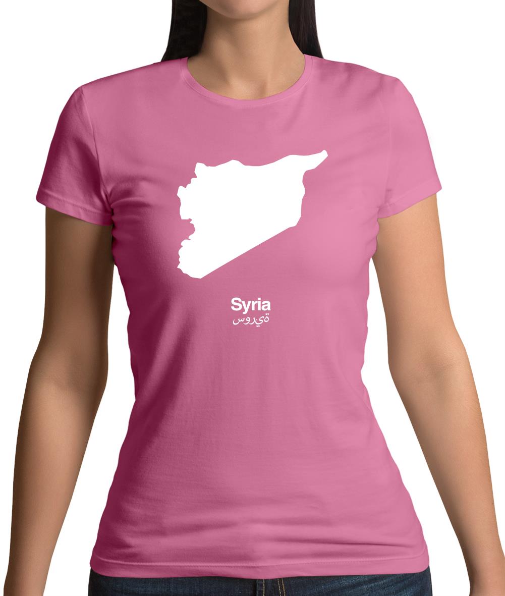 Syria Silhouette Womens T-Shirt Syria Silhouette Womens T-Shirt