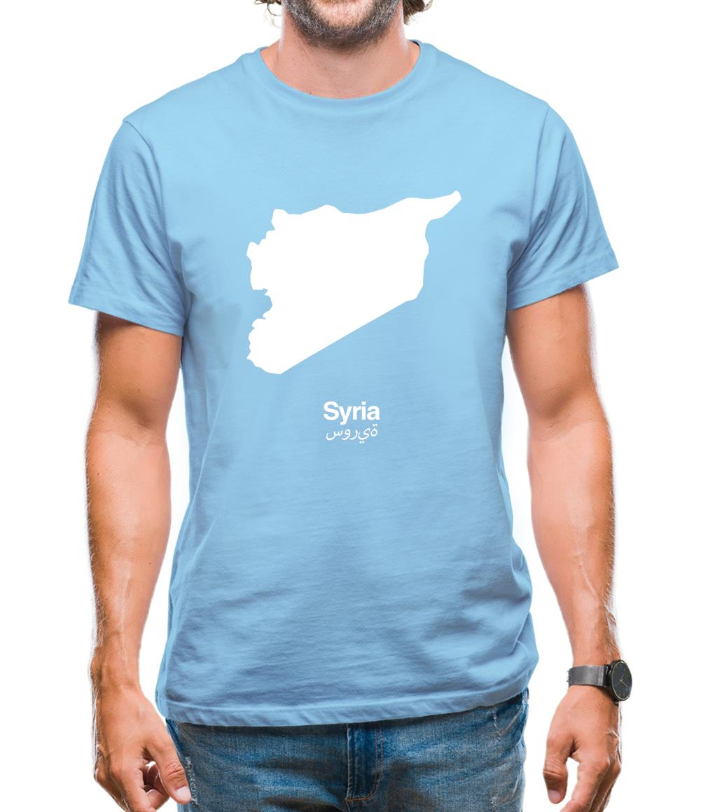 Syria Silhouette Mens T-Shirt Syria Silhouette Mens T-Shirt