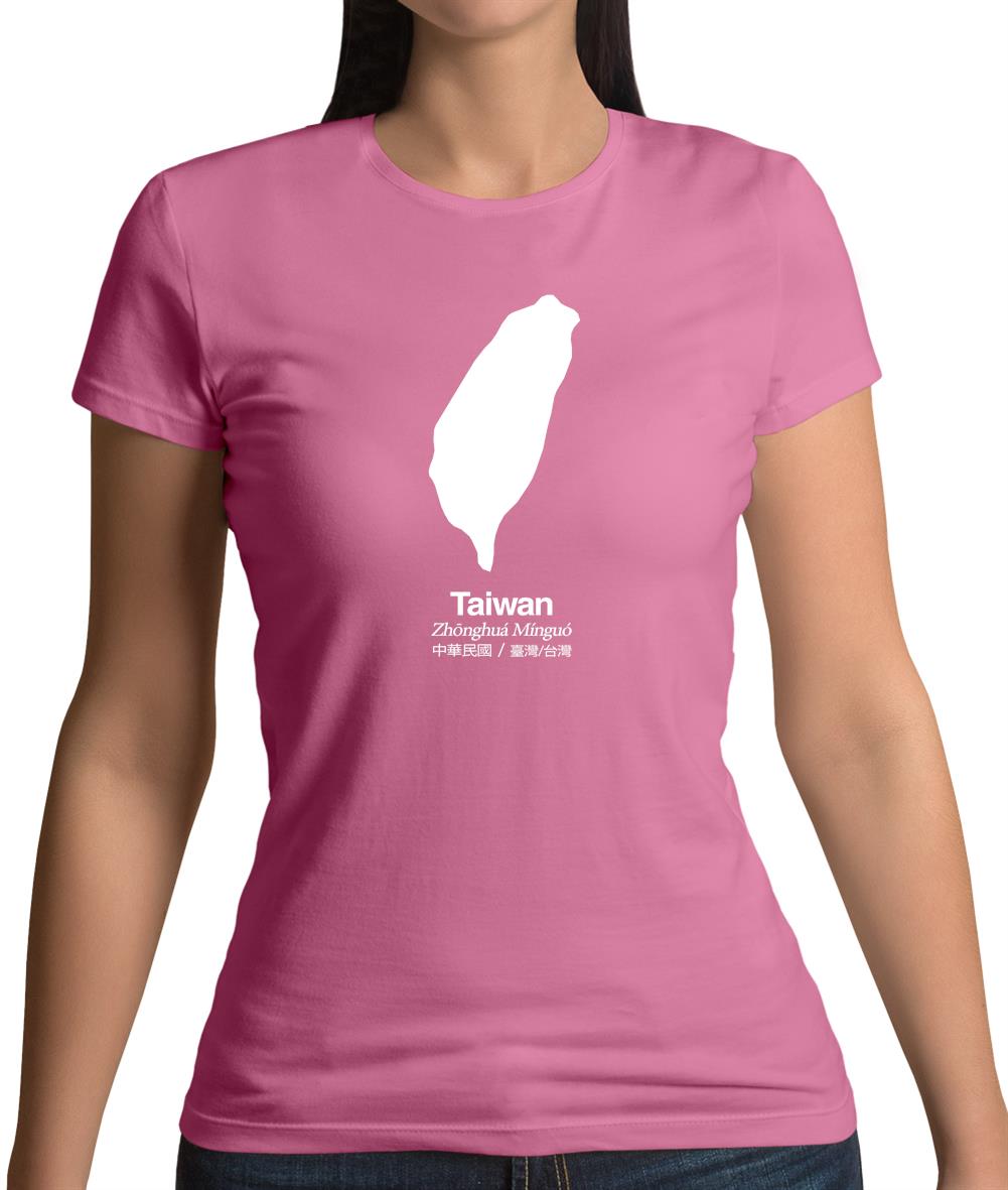 Taiwan Silhouette Womens T-Shirt Taiwan Silhouette Womens T-Shirt