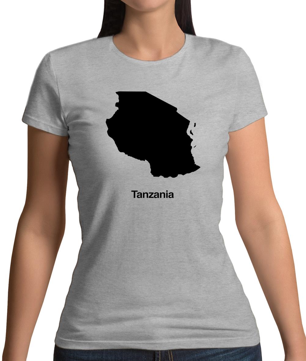 Tanzania Silhouette Womens T-Shirt Tanzania Silhouette Womens T-Shirt