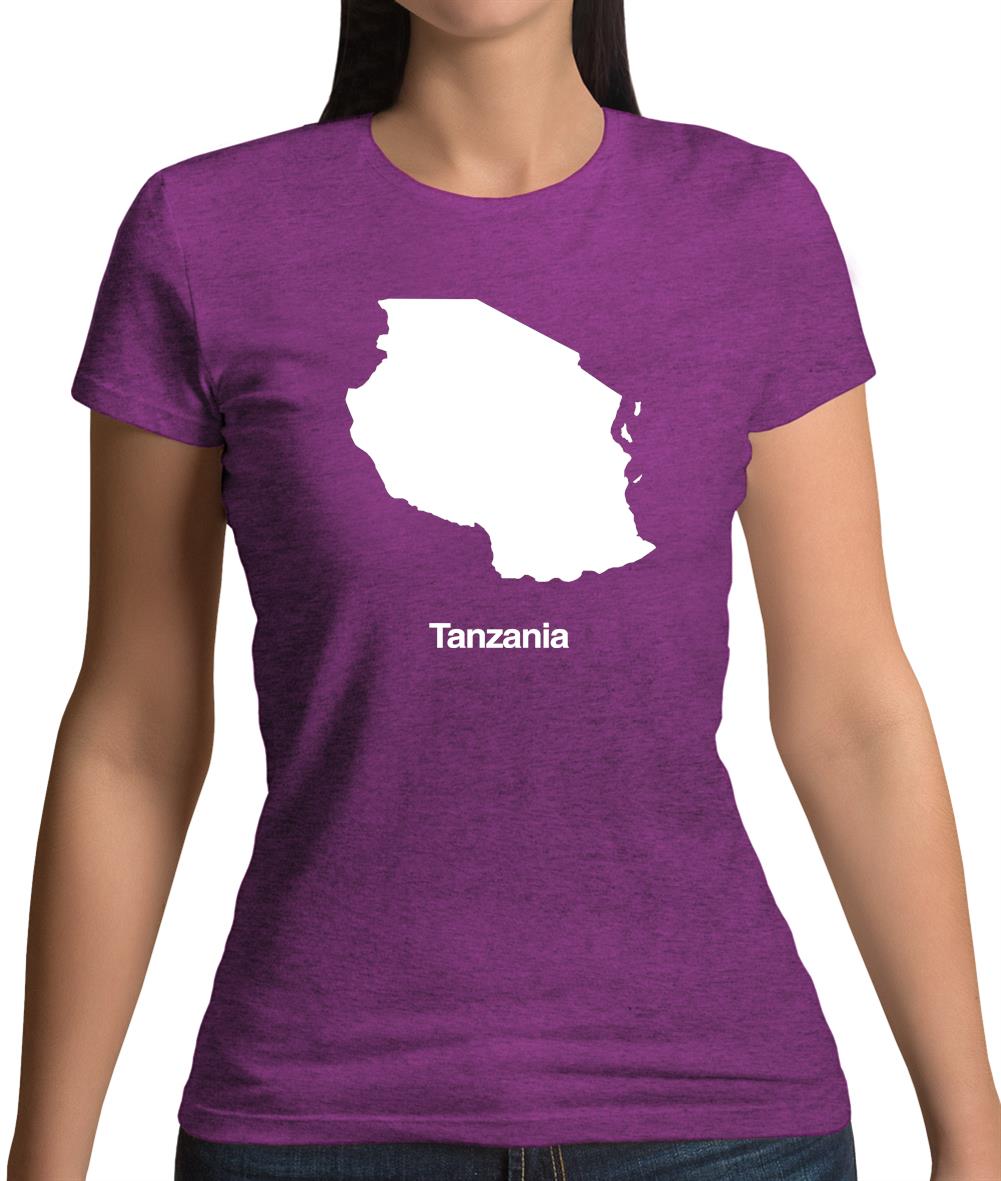 Tanzania Silhouette Womens T-Shirt Tanzania Silhouette Womens T-Shirt