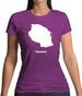 Tanzania Silhouette Womens T-Shirt Tanzania Silhouette Womens T-Shirt