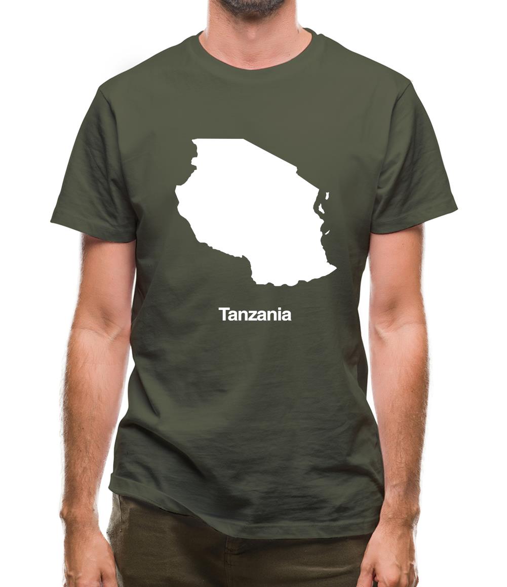 Tanzania Silhouette Mens T-Shirt Tanzania Silhouette Mens T-Shirt
