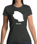 Tanzania Silhouette Womens T-Shirt Tanzania Silhouette Womens T-Shirt