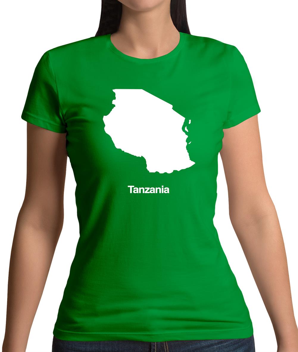Tanzania Silhouette Womens T-Shirt Tanzania Silhouette Womens T-Shirt