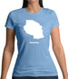 Tanzania Silhouette Womens T-Shirt Tanzania Silhouette Womens T-Shirt