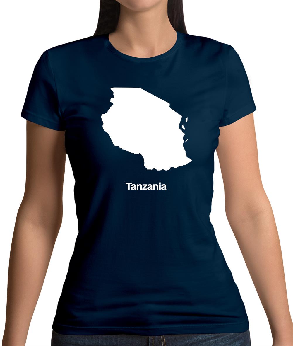 Tanzania Silhouette Womens T-Shirt Tanzania Silhouette Womens T-Shirt