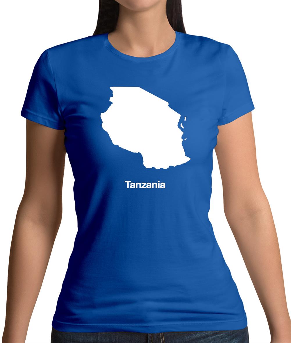 Tanzania Silhouette Womens T-Shirt Tanzania Silhouette Womens T-Shirt